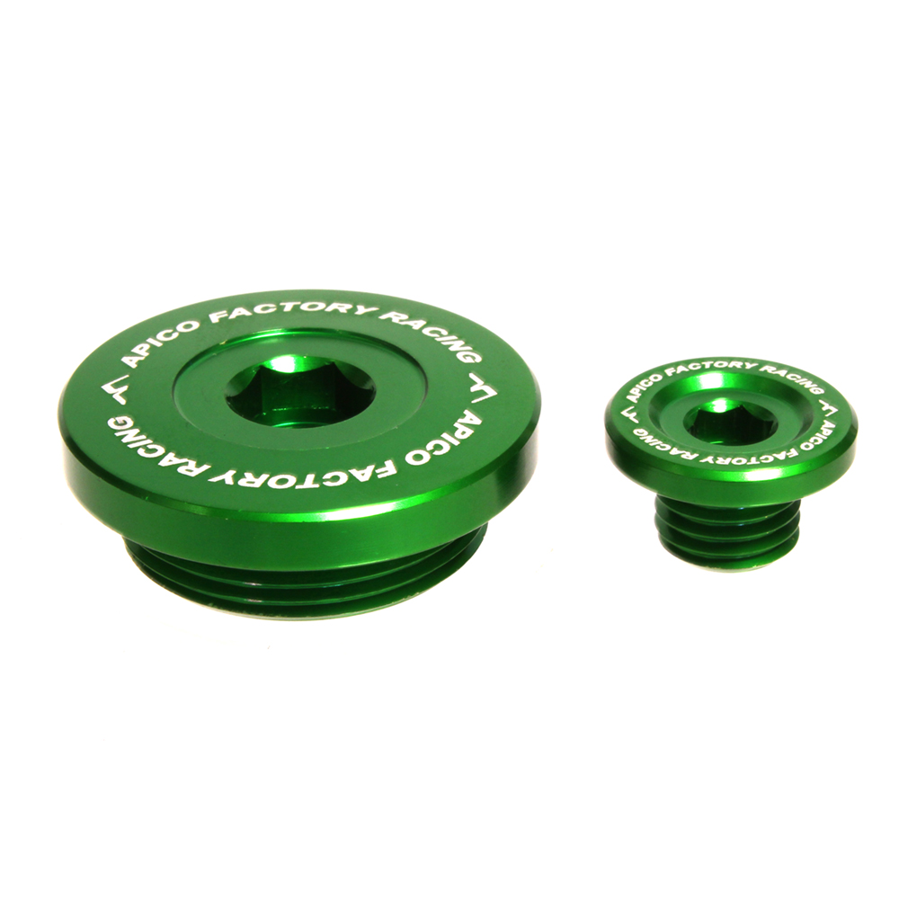 ENGINE PLUG KAWASAKI KX250F 11-26, KX450F 09-26, KX250X/450X 21-26 GREEN